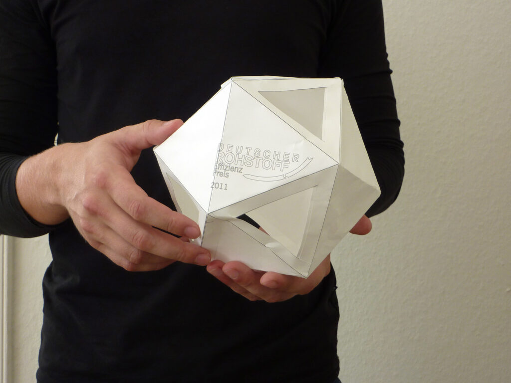 IONDESIGN Rohstoffeffizienz Preis paper model award