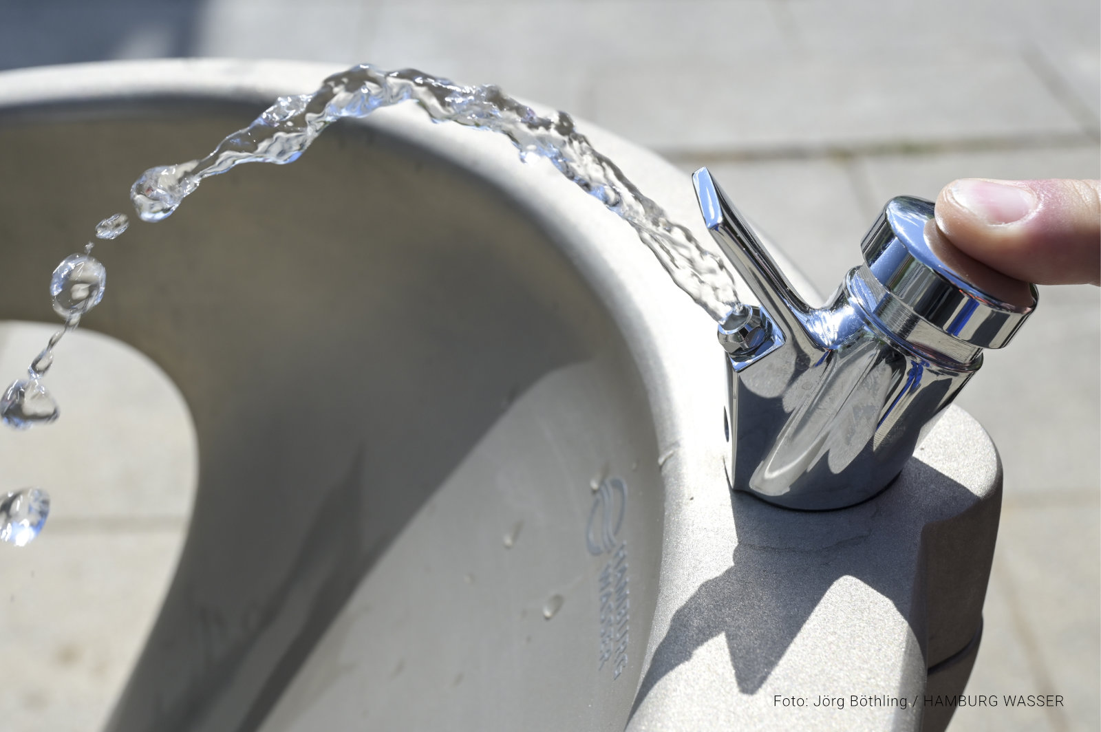 Hamburg Wasser Trinkbrunnen Detail